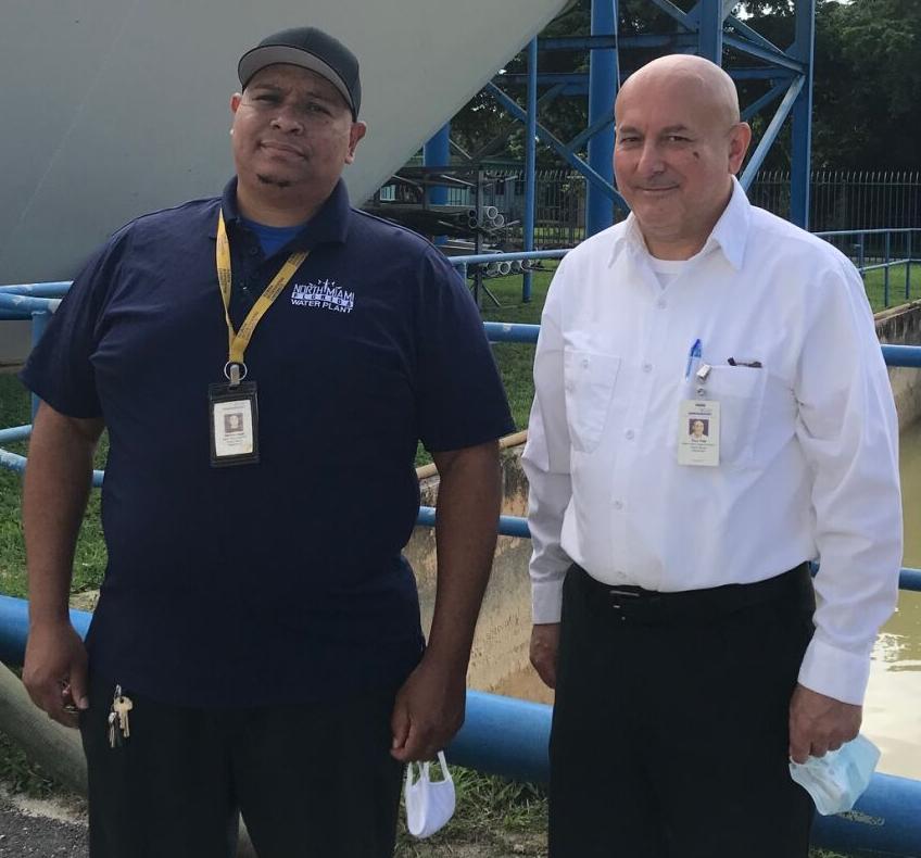 Derron Lloyd and superintendent Pavel Vida